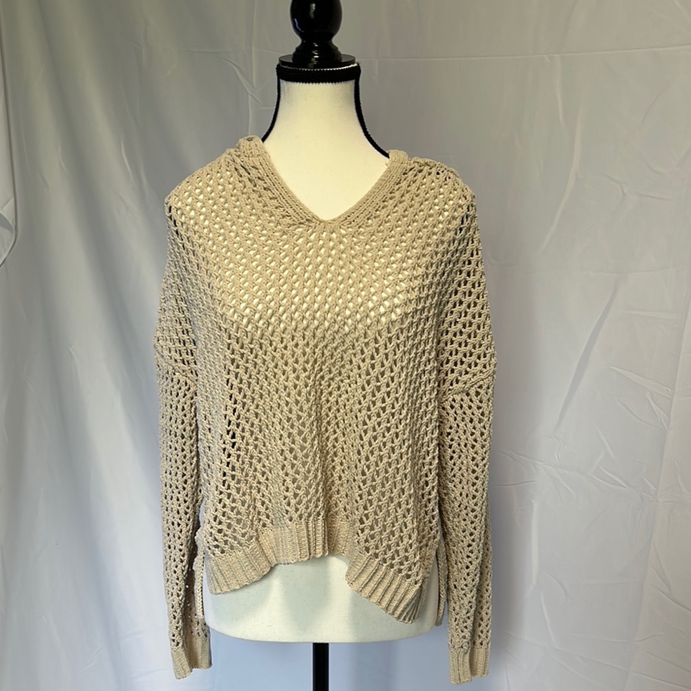 Maurices Cream V-Neck Sweater Cozy Knit